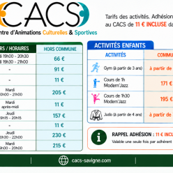 Nos tarifs